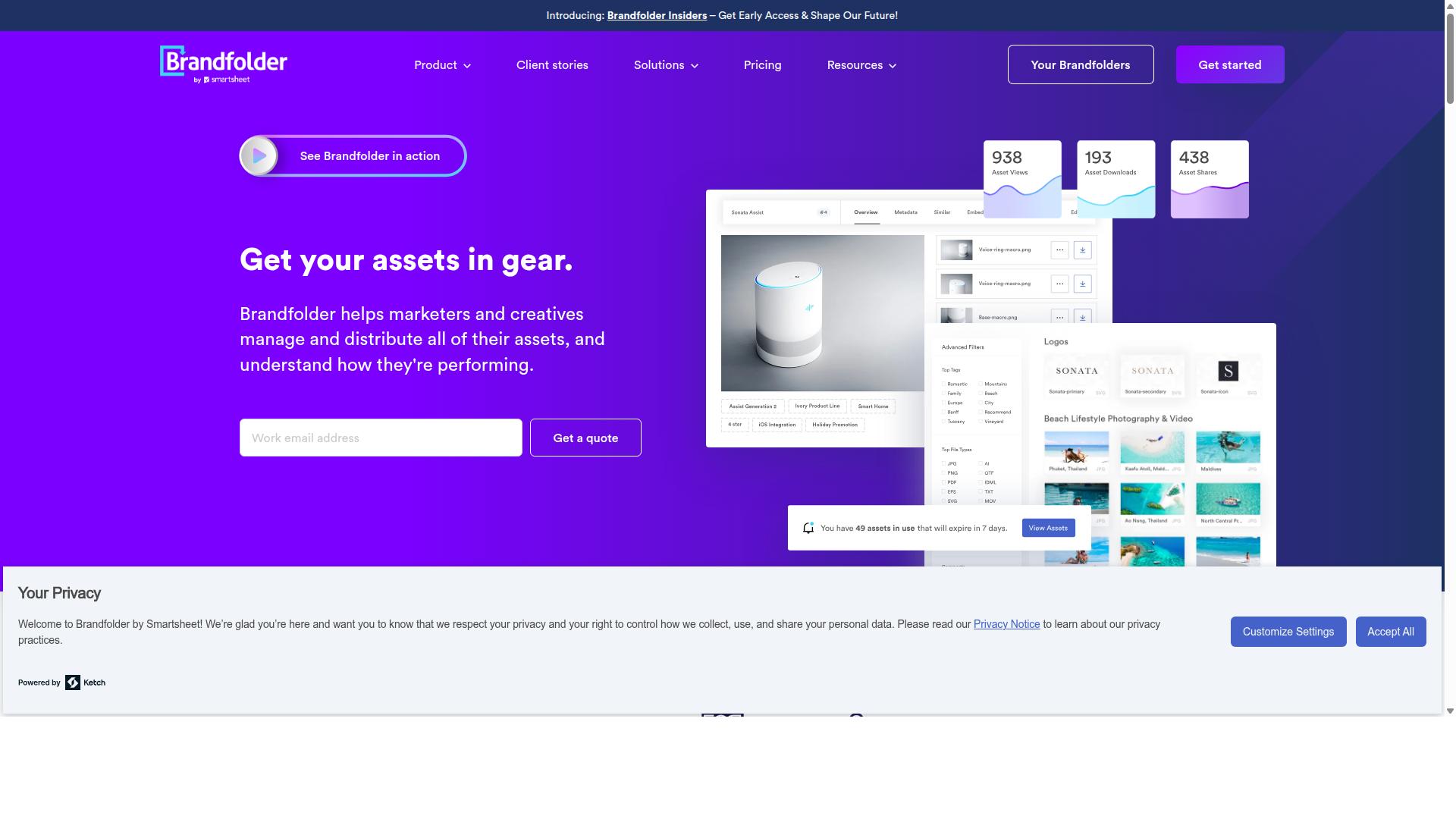 Brandfolder website