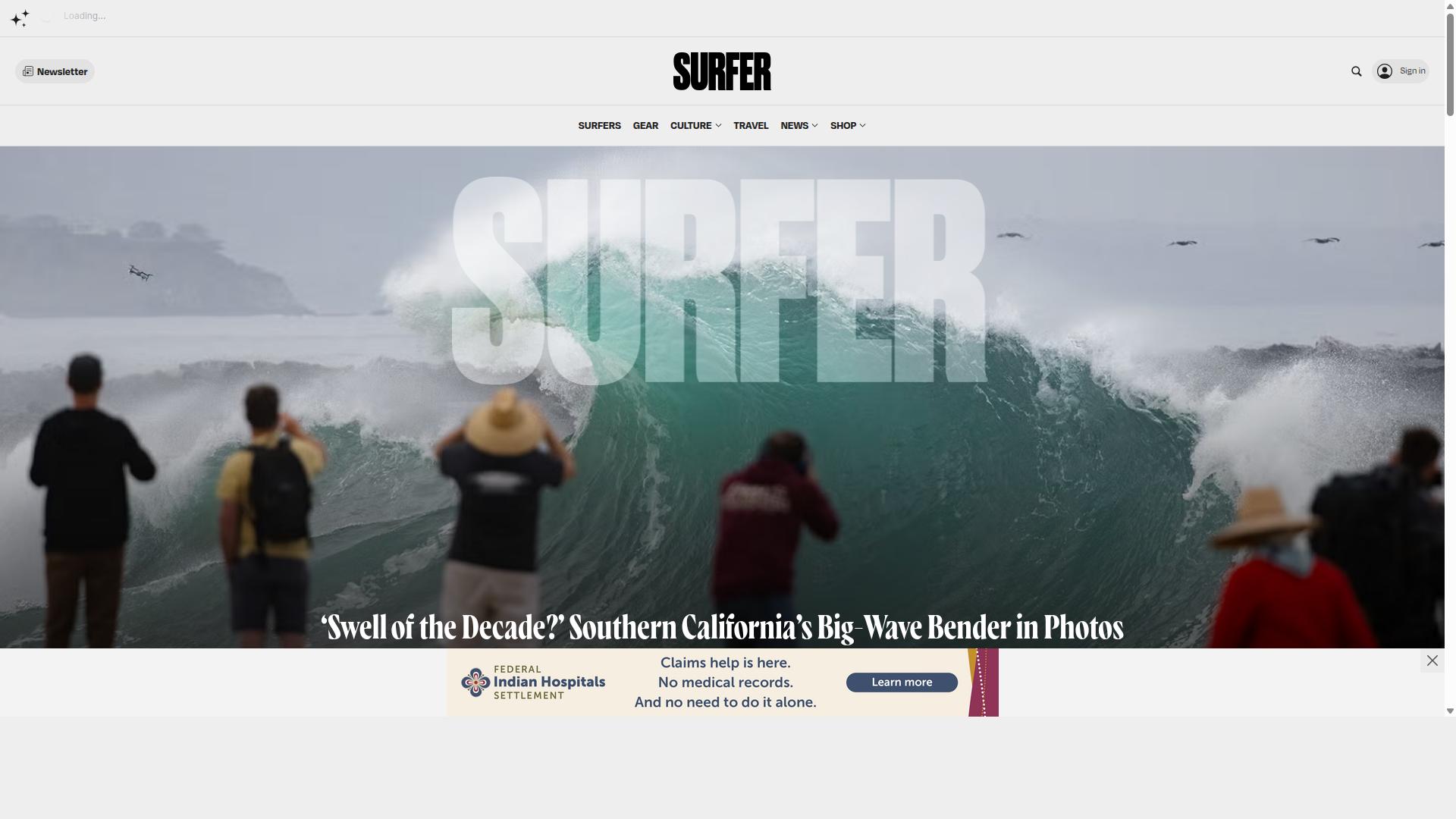 Surfer website